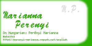marianna perenyi business card